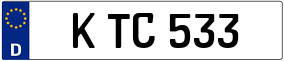 Trailer License Plate